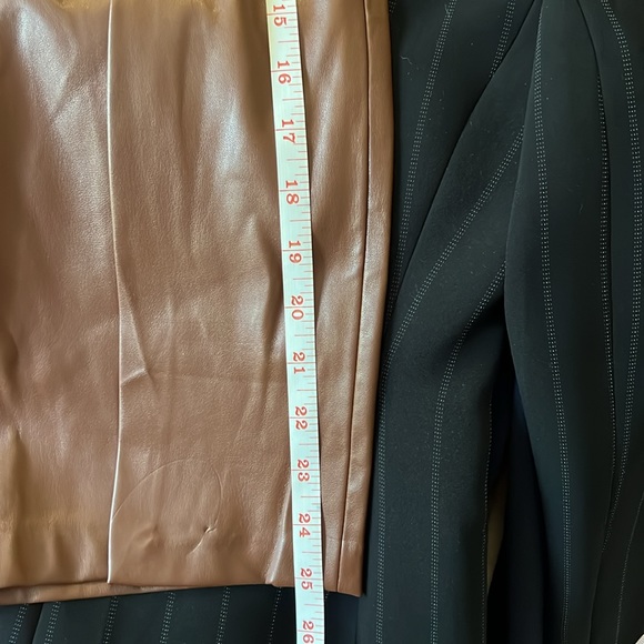 NWOT  JASON WU BROWN FAUX LEATHER SKIRT SZ XS - Picture 11 of 13